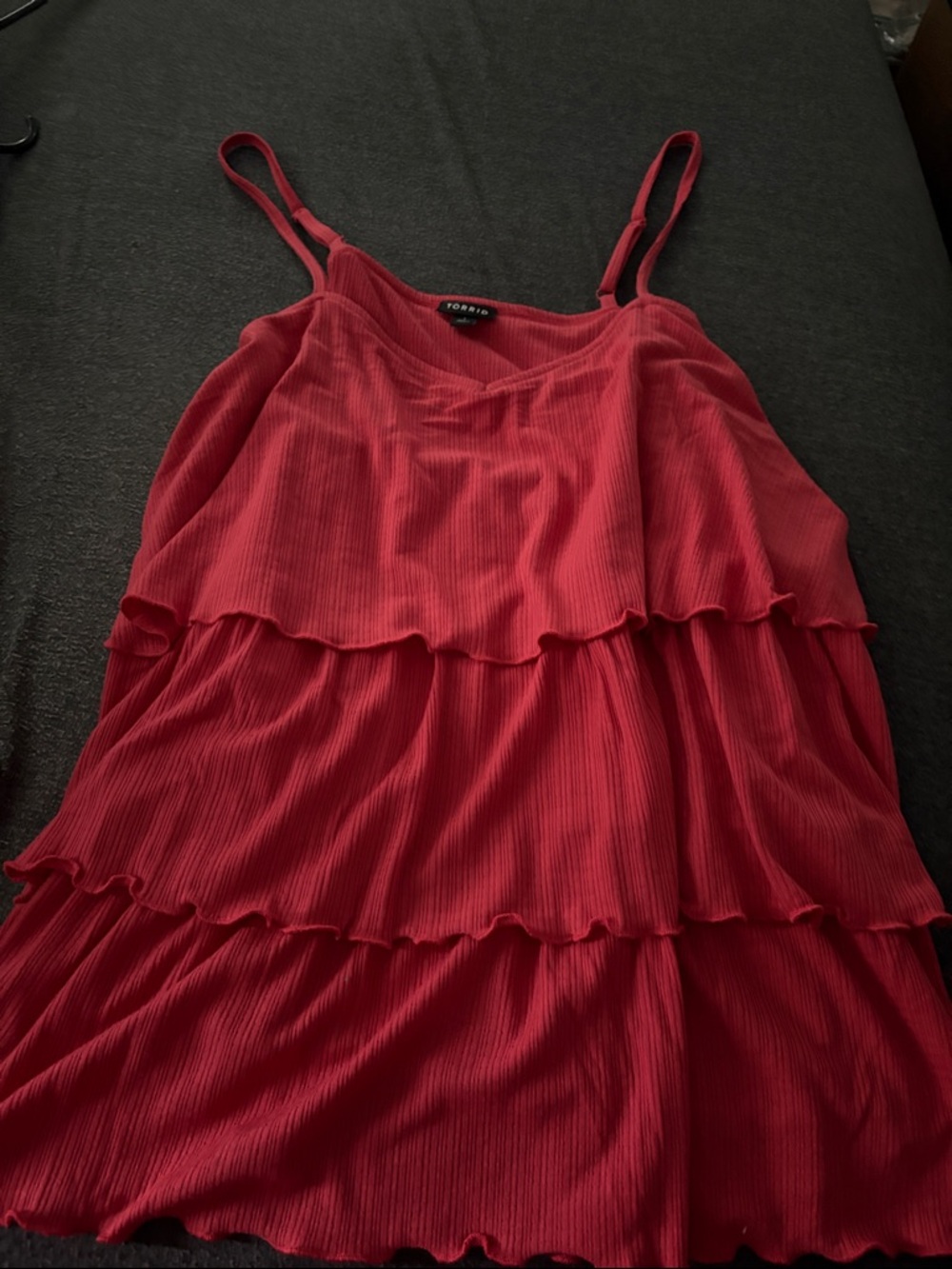 torrid Crimson Ruffle Tiered Cami